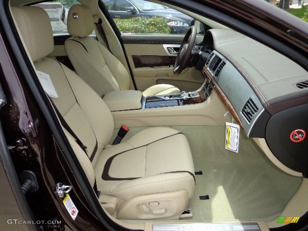Barley/Truffle Interior 2013 Jaguar XF I4 T Photo #81280126