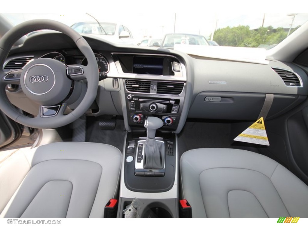 2013 Audi A5 2.0T quattro Coupe Titanium Grey/Steel Grey Dashboard Photo #81280588