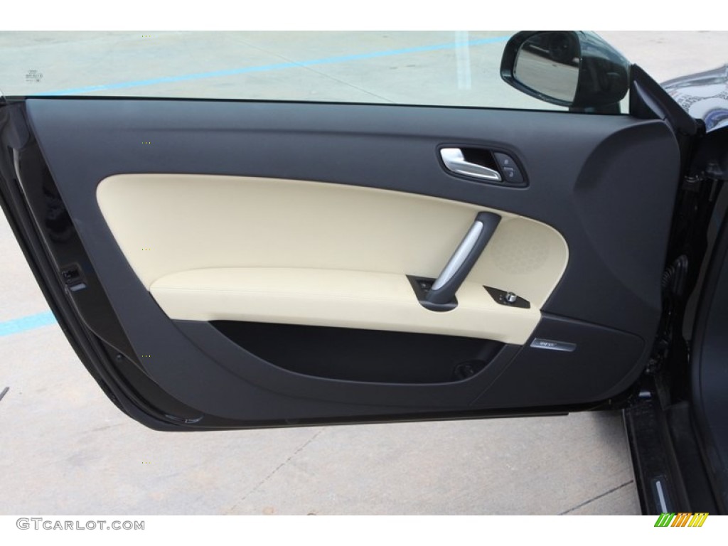 2013 Audi TT 2.0T quattro Coupe Luxor Beige Door Panel Photo #81281187