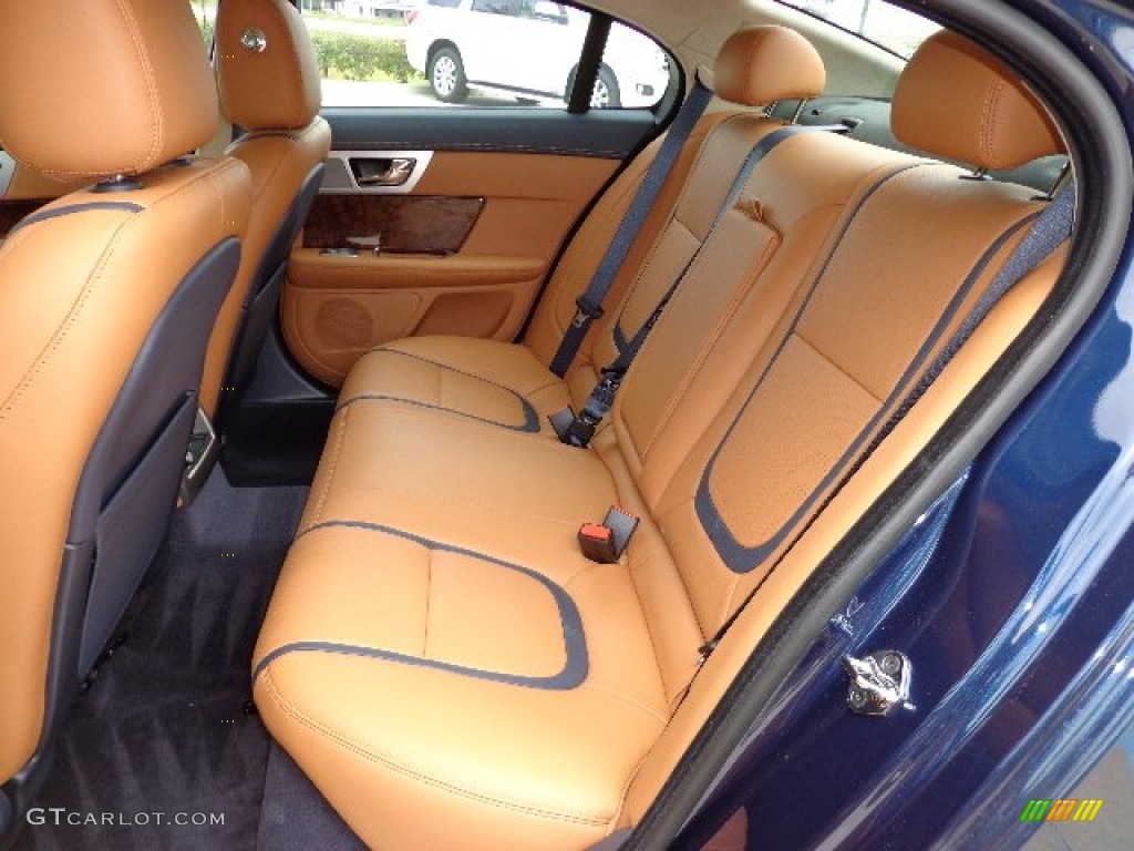 London Tan/Navy Interior 2013 Jaguar XF 3.0 Photo #81281650