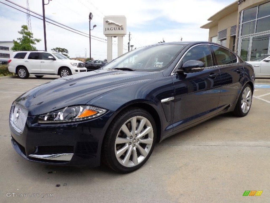 Indigo Metallic 2013 Jaguar XF 3.0 Exterior Photo #81281661
