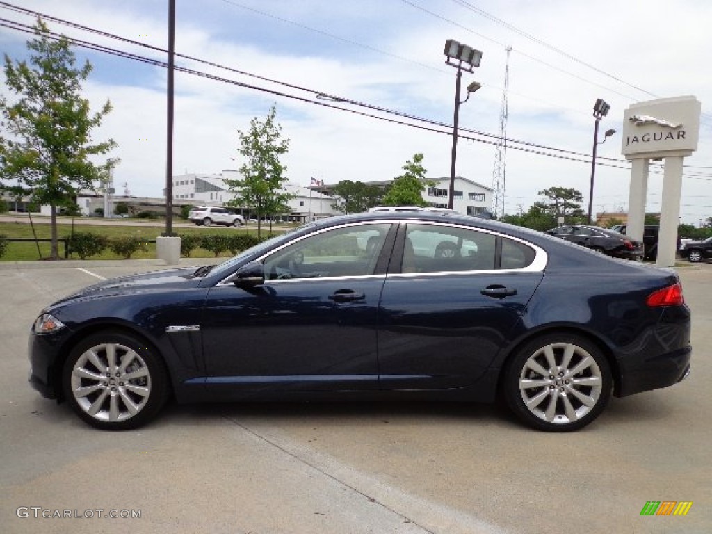 Indigo Metallic 2013 Jaguar XF 3.0 Exterior Photo #81281696