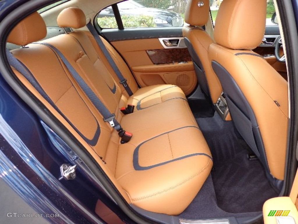 London Tan/Navy Interior 2013 Jaguar XF 3.0 Photo #81281821