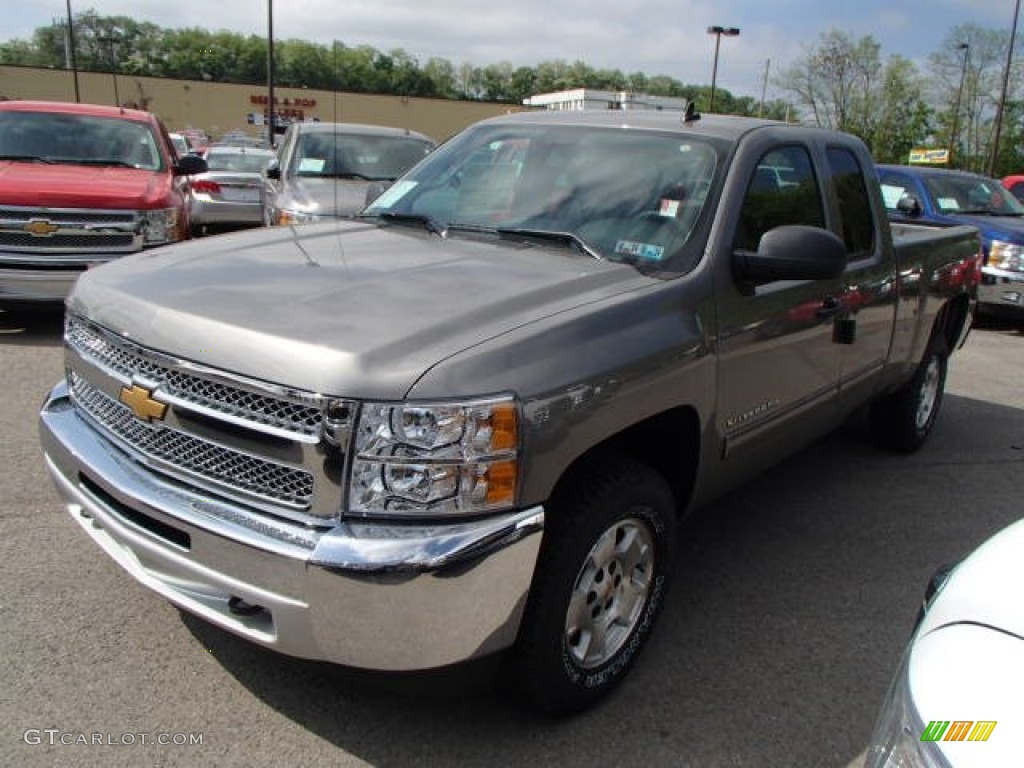 2013 Silverado 1500 LT Extended Cab 4x4 - Graystone Metallic / Ebony photo #4