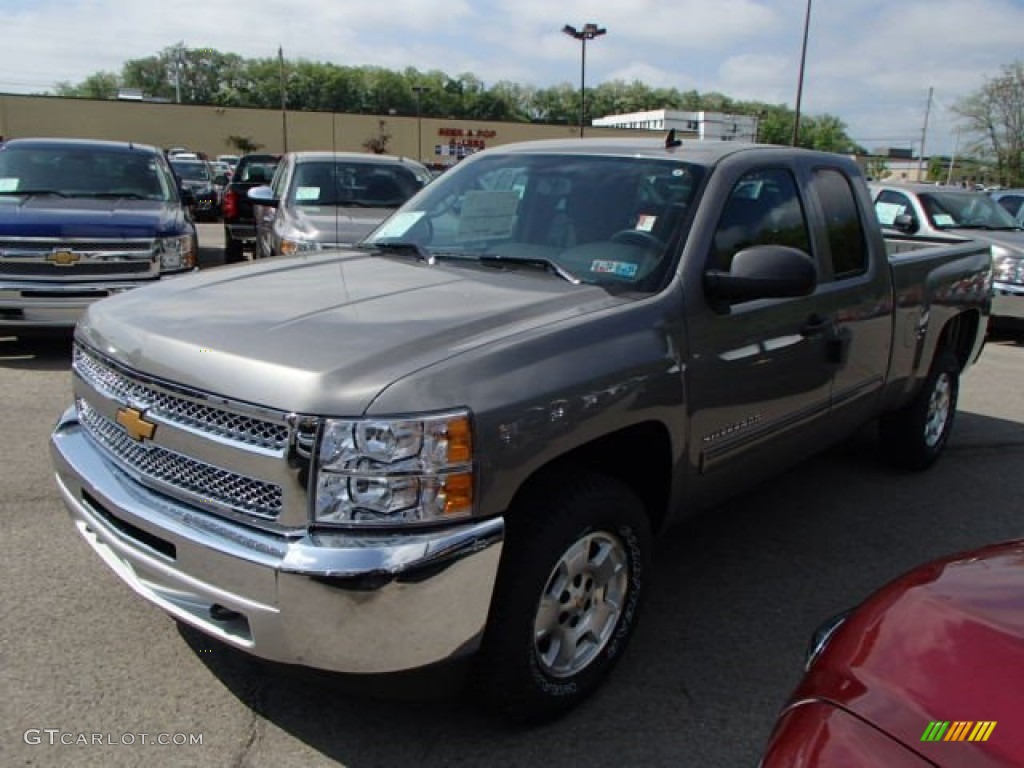 2013 Silverado 1500 LT Extended Cab 4x4 - Graystone Metallic / Ebony photo #4