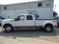 White Platinum Metallic Tri-Coat - F350 Super Duty Lariat Crew Cab 4x4 Dually Photo No. 3