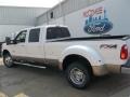 White Platinum Metallic Tri-Coat - F350 Super Duty Lariat Crew Cab 4x4 Dually Photo No. 4
