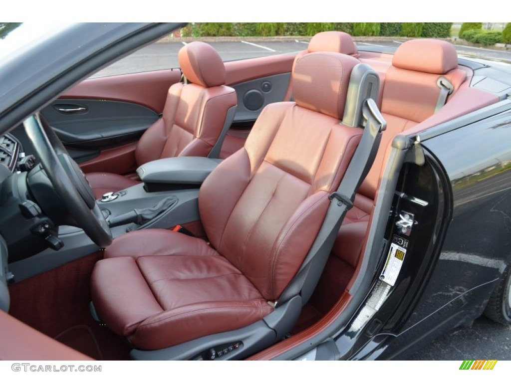 Chateau Red Interior 2005 BMW 6 Series 645i Convertible Photo #81283632