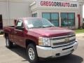 2013 Deep Ruby Metallic Chevrolet Silverado 1500 LS Regular Cab 4x4  photo #1