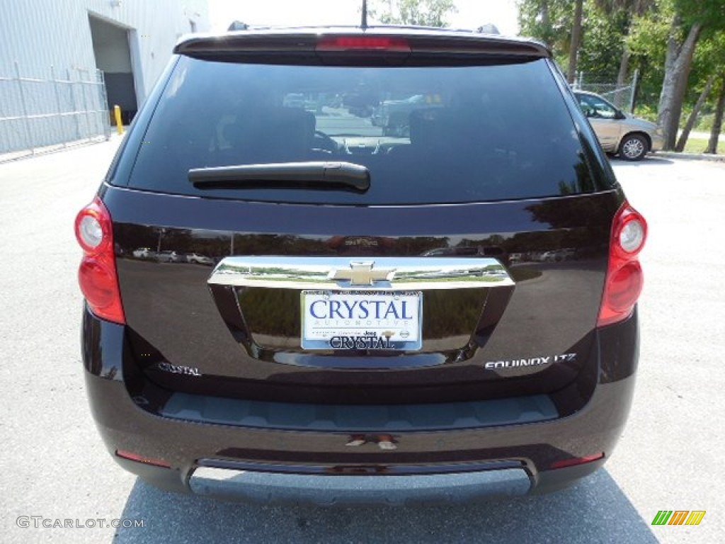 2011 Equinox LTZ - Espresso Brown Metallic / Brownstone/Jet Black photo #8