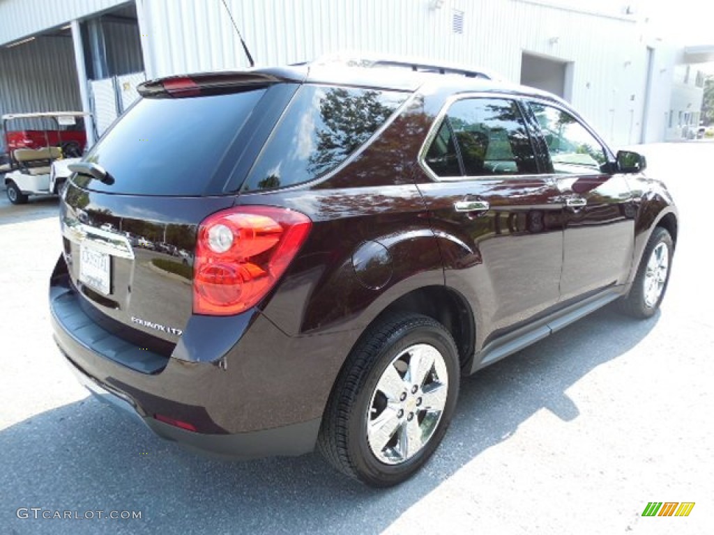 2011 Equinox LTZ - Espresso Brown Metallic / Brownstone/Jet Black photo #9