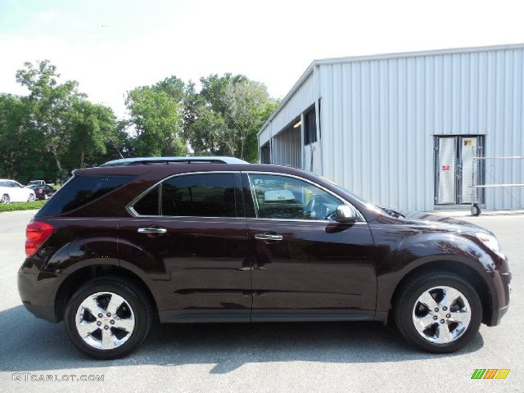 2011 Equinox LTZ - Espresso Brown Metallic / Brownstone/Jet Black photo #10