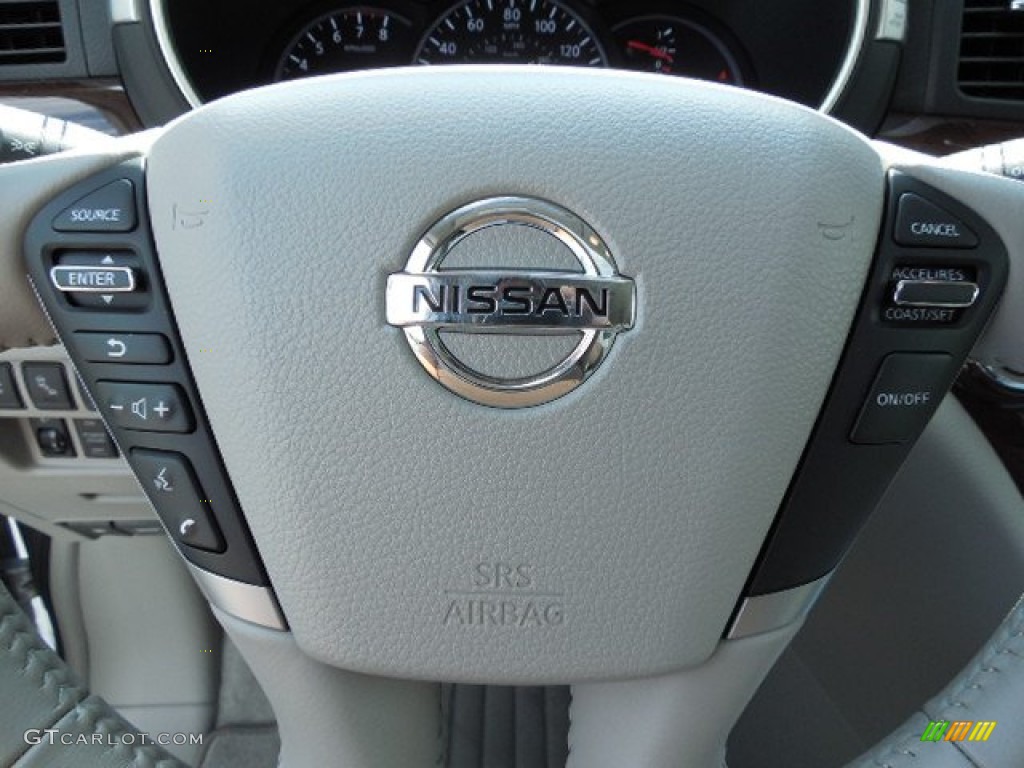 2013 Nissan Quest 3.5 LE Beige Steering Wheel Photo #81285280