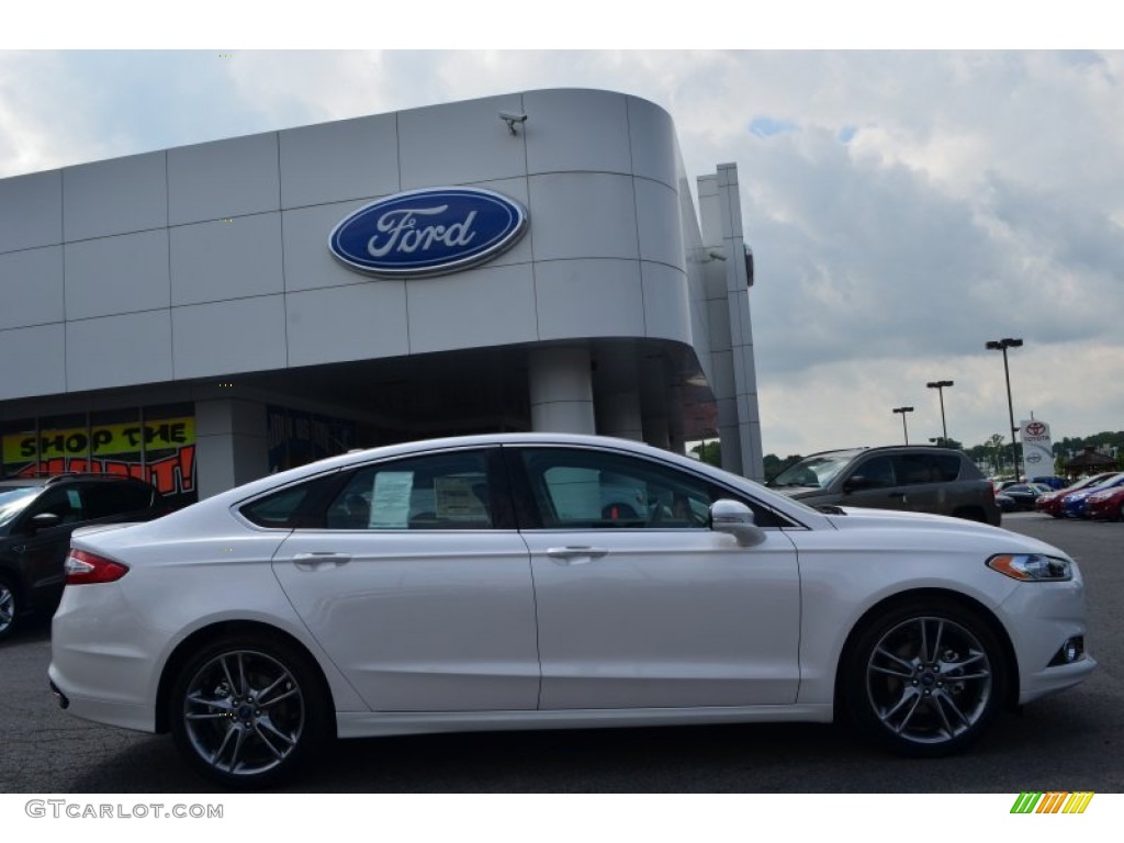 2013 Fusion Titanium - White Platinum Metallic Tri-coat / Charcoal Black photo #2