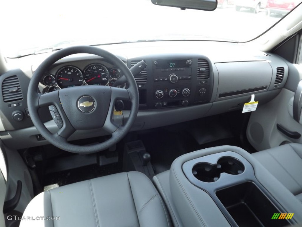 2013 Chevrolet Silverado 3500HD WT Crew Cab 4x4 Chassis Dark Titanium Dashboard Photo #81285841