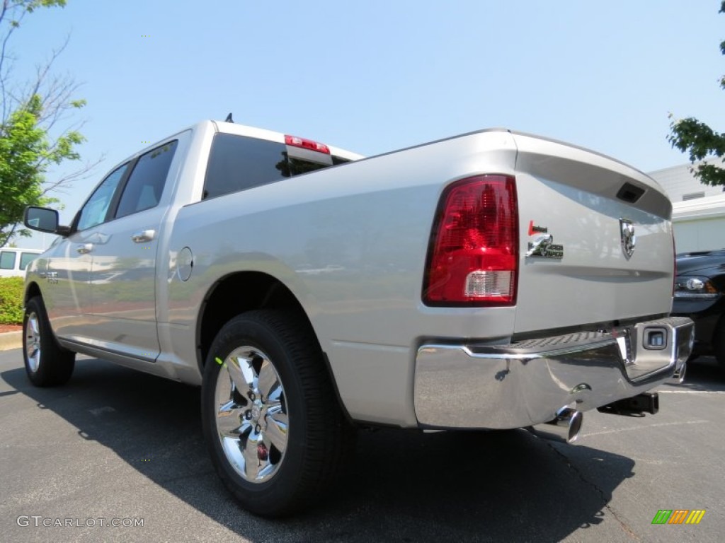 2013 1500 Big Horn Crew Cab - Bright Silver Metallic / Canyon Brown/Light Frost Beige photo #2