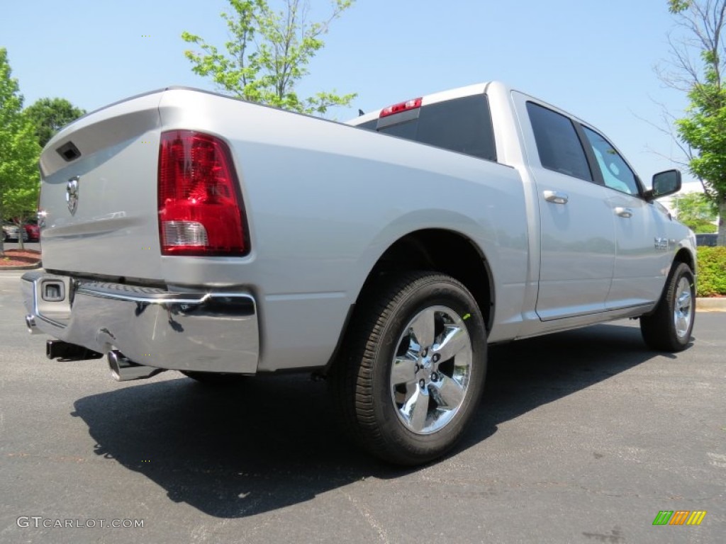 2013 1500 Big Horn Crew Cab - Bright Silver Metallic / Canyon Brown/Light Frost Beige photo #3