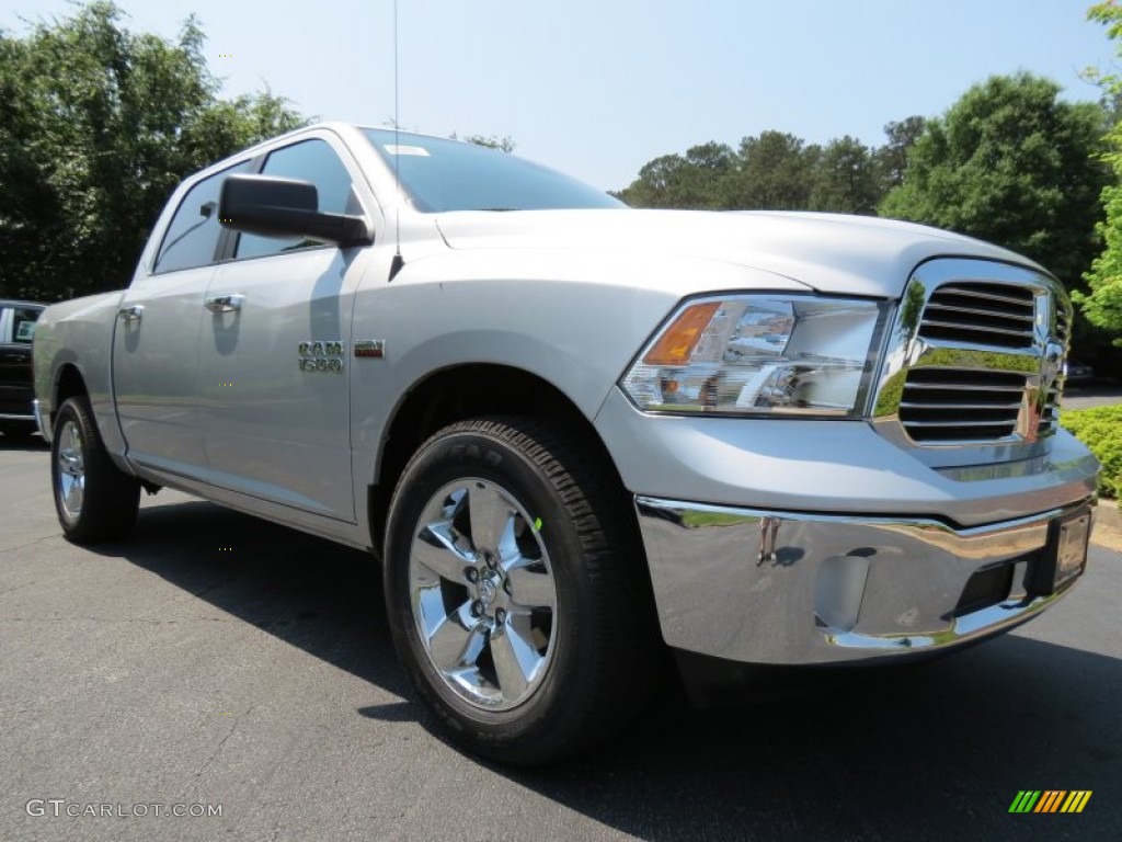 2013 1500 Big Horn Crew Cab - Bright Silver Metallic / Canyon Brown/Light Frost Beige photo #4