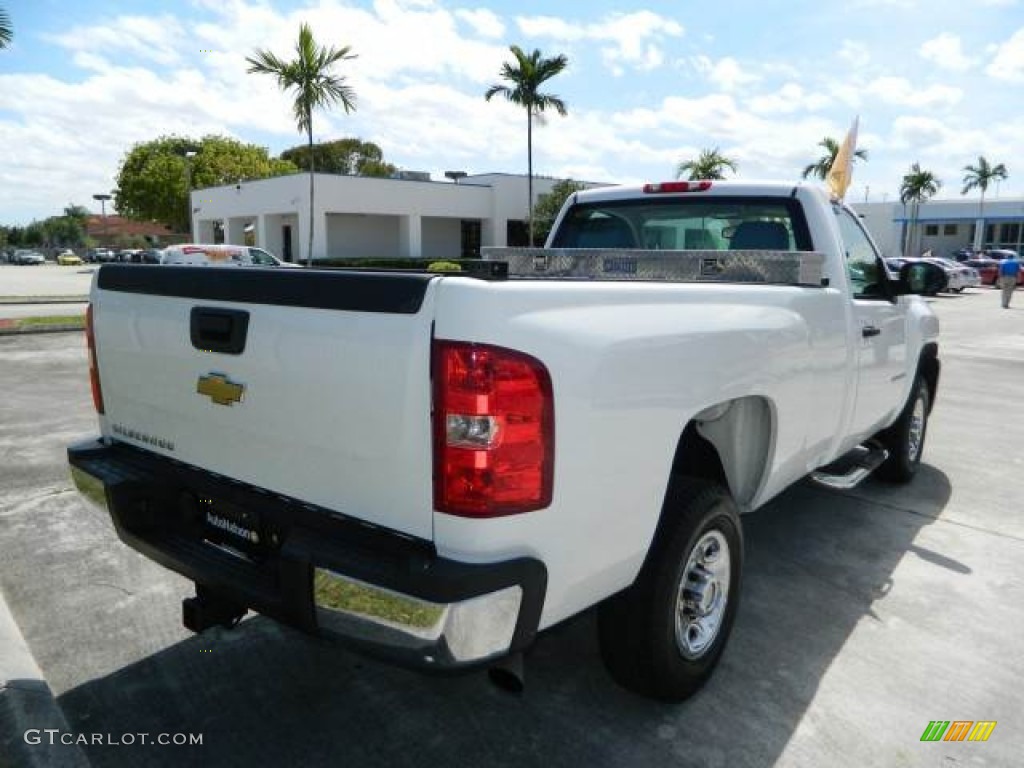 2007 Silverado 2500HD Work Truck Regular Cab - Summit White / Dark Titanium photo #3