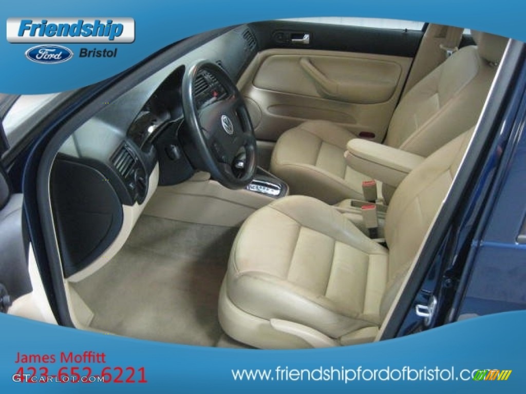 2003 Jetta GLS Sedan - Galactic Blue Metallic / Beige photo #6