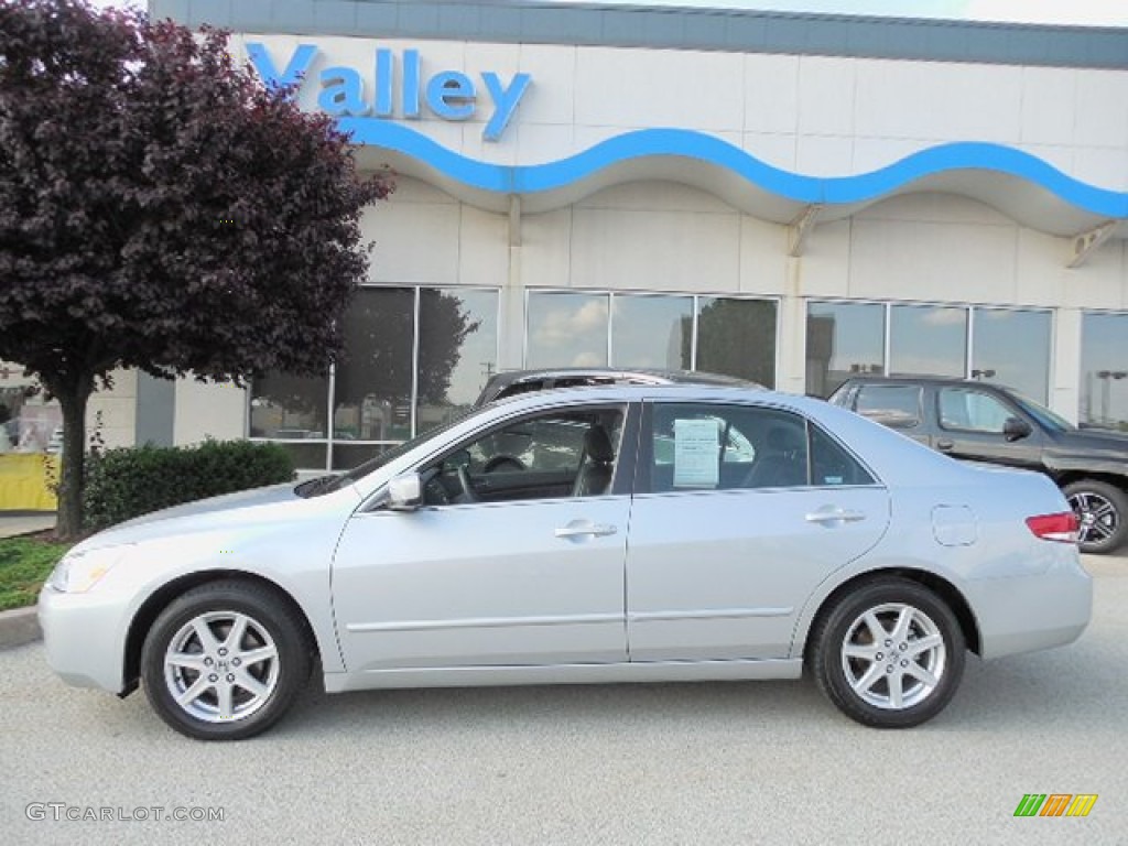 2003 Accord EX V6 Sedan - Satin Silver Metallic / Black photo #2