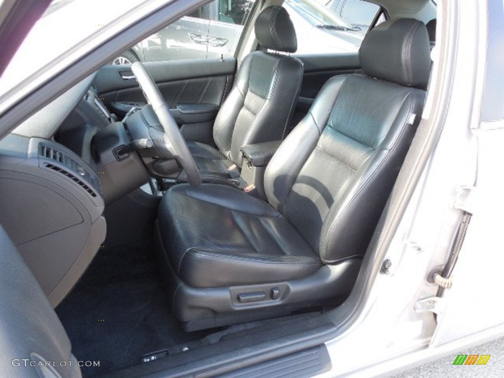 2003 Accord EX V6 Sedan - Satin Silver Metallic / Black photo #9