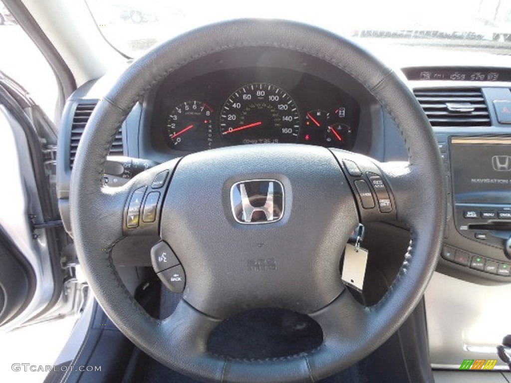 2003 Accord EX V6 Sedan - Satin Silver Metallic / Black photo #11