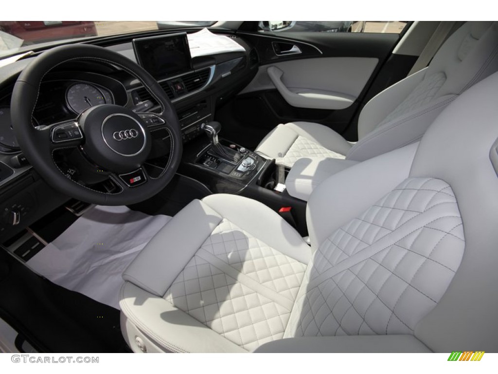 Lunar Silver Interior 2013 Audi S6 4.0 TFSI quattro Sedan Photo #81291102