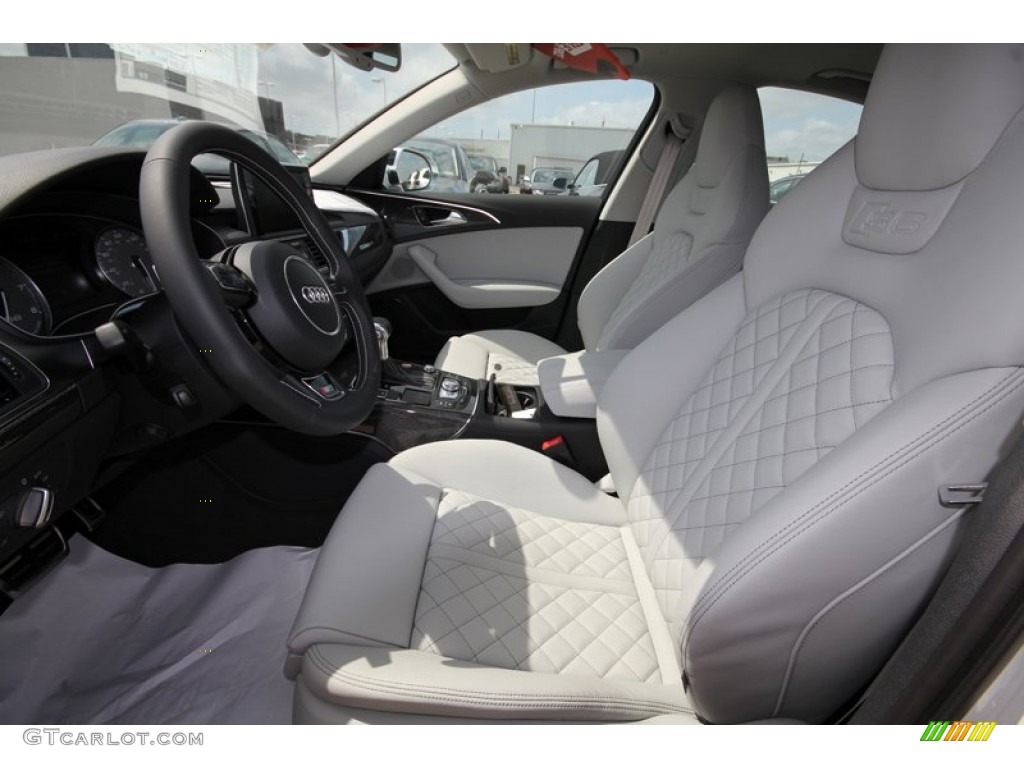 Lunar Silver Interior 2013 Audi S6 4.0 TFSI quattro Sedan Photo #81291128