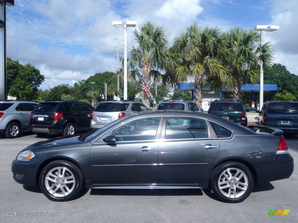 2011 Impala LTZ - Cyber Gray Metallic / Ebony photo #8