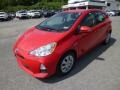2012 Absolutely Red Toyota Prius c Hybrid Two  photo #3