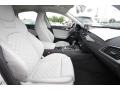2013 Audi S6 Lunar Silver Interior Front Seat Photo