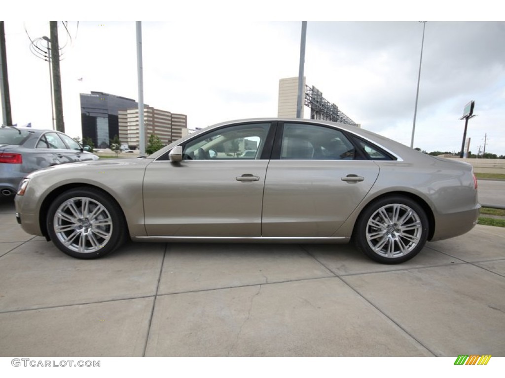 Savana Beige Pearl 2013 Audi A8 3.0T quattro Exterior Photo #81291587