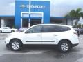 2013 White Chevrolet Traverse LS  photo #3