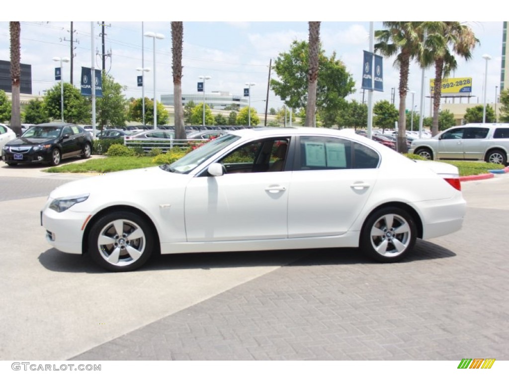 Alpine White 2008 BMW 5 Series 528i Sedan Exterior Photo #81291782