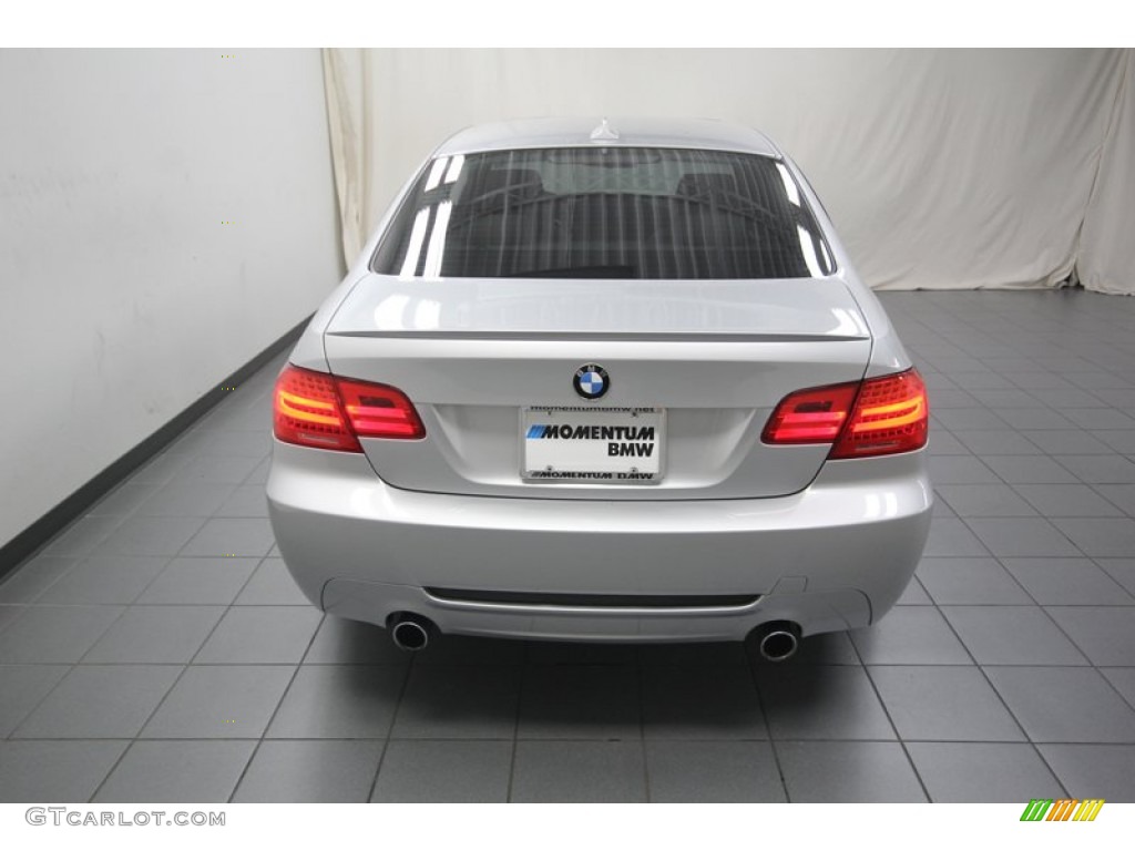 2011 3 Series 335i Coupe - Titanium Silver Metallic / Oyster/Black Dakota Leather photo #11