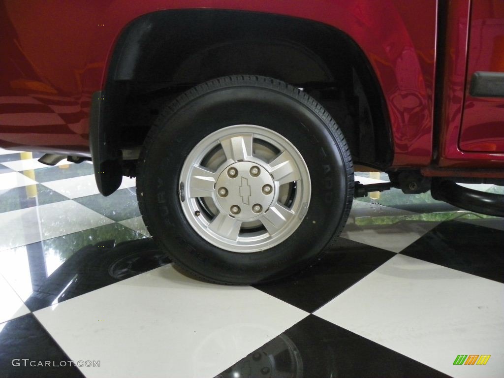 2005 Colorado LS Crew Cab - Dark Cherry Red Metallic / Very Dark Pewter photo #7