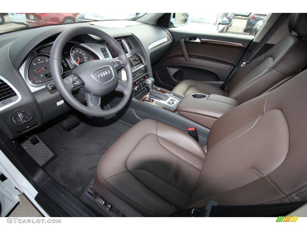 Espresso Brown Interior 2013 Audi Q7 3.0 TDI quattro Photo #81292379