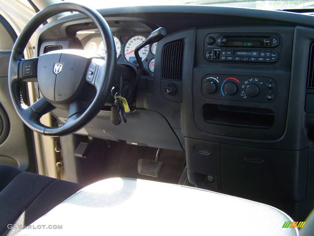 2004 Ram 1500 SLT Quad Cab 4x4 - Light Almond Pearl / Dark Slate Gray photo #14