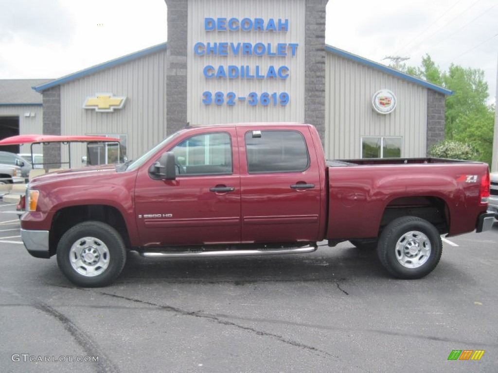 2009 Sierra 2500HD SLE Crew Cab 4x4 - Sonoma Red Metallic / Ebony photo #1