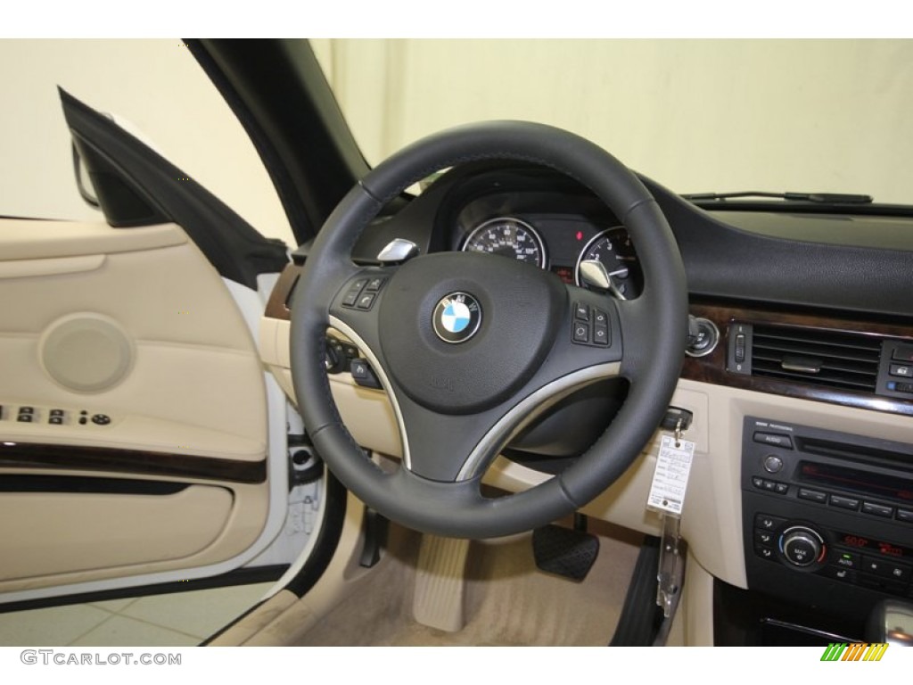 2010 3 Series 328i Convertible - Alpine White / Cream Beige photo #28