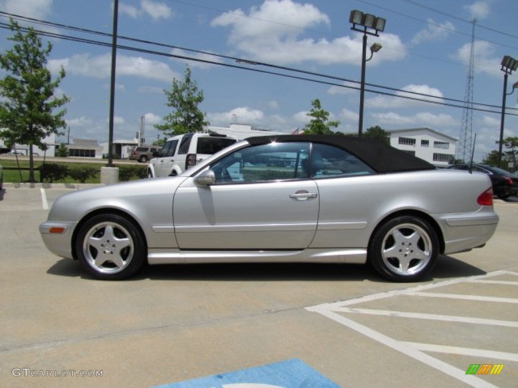 Brilliant Silver Metallic 2000 Mercedes-Benz CLK 430 Cabriolet Exterior Photo #81294653