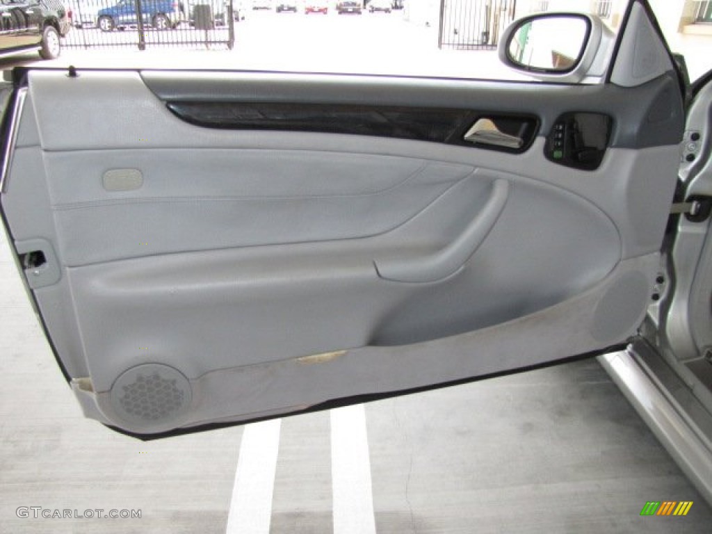 2000 Mercedes-Benz CLK 430 Cabriolet Ash/Dark Ash Door Panel Photo #81295168