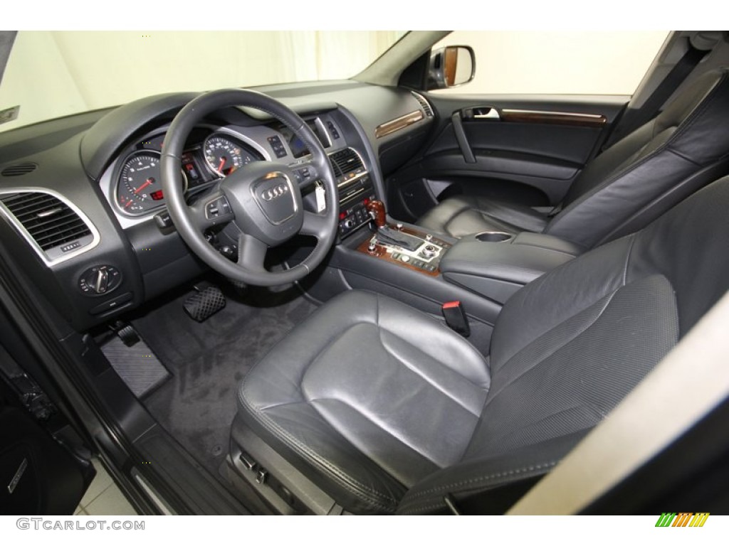 Black Interior 2010 Audi Q7 4.2 Prestige quattro Photo #81296880