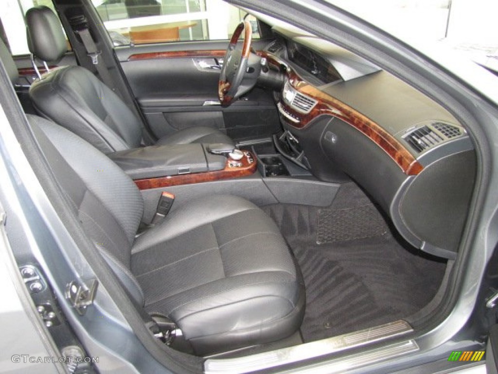 Black Interior 2008 Mercedes-Benz S 550 Sedan Photo #81297188
