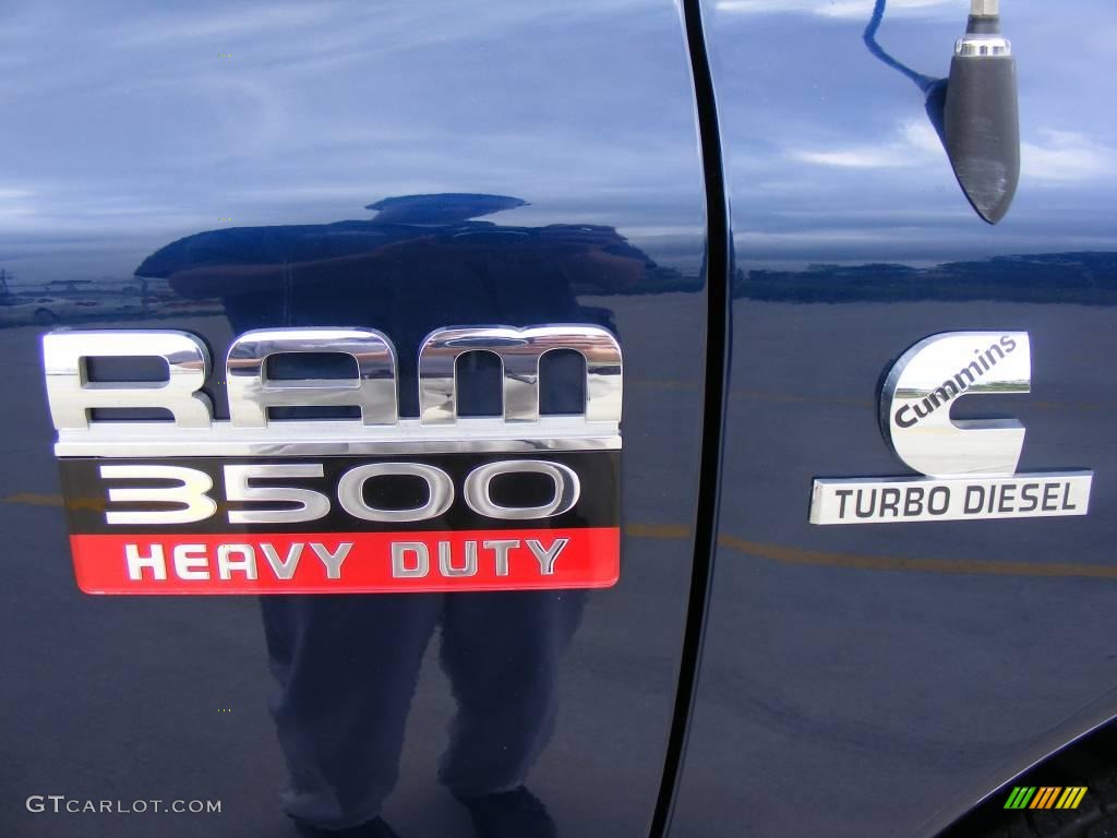 2007 Ram 3500 Lone Star Quad Cab 4x4 Dually - Patriot Blue Pearl / Medium Slate Gray photo #17