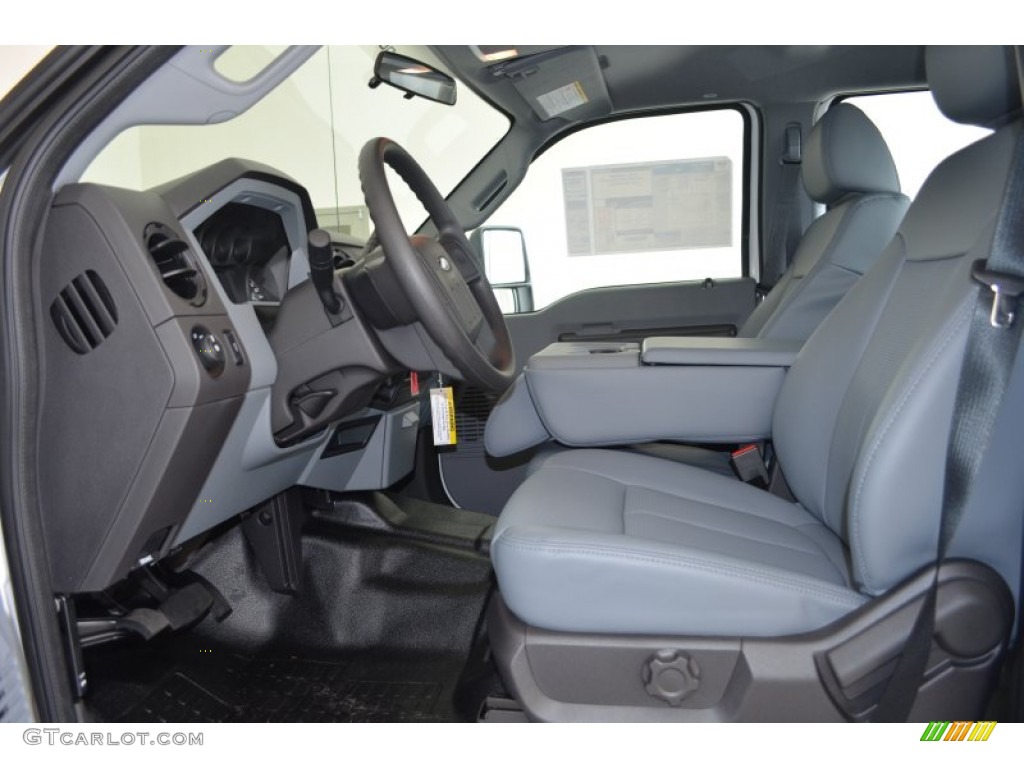 Steel Interior 2013 Ford F250 Super Duty XL Crew Cab Photo #81298150