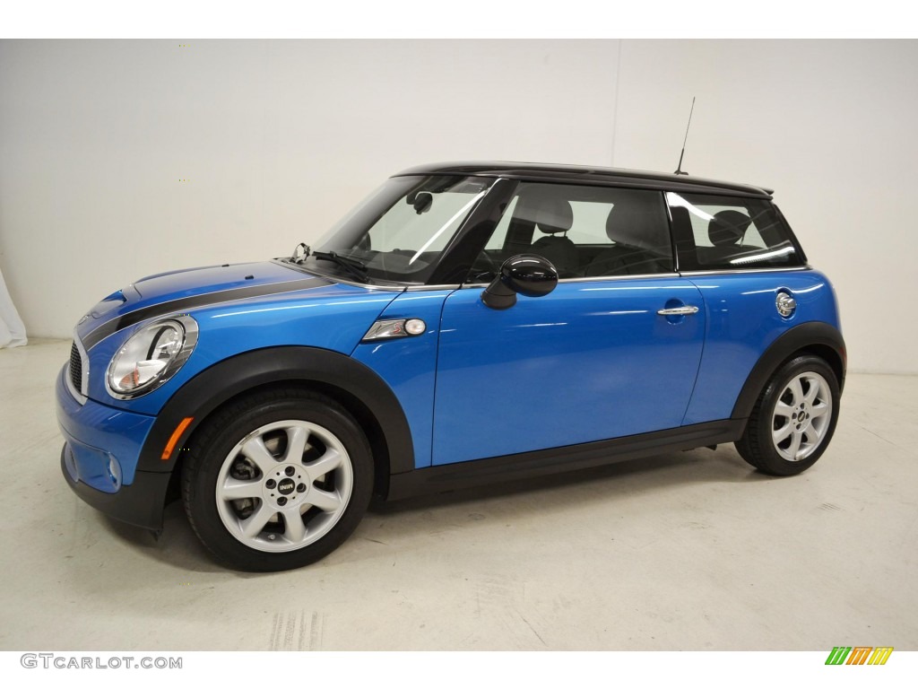2010 Cooper S Hardtop - Laser Blue Metallic / Grey/Carbon Black photo #6