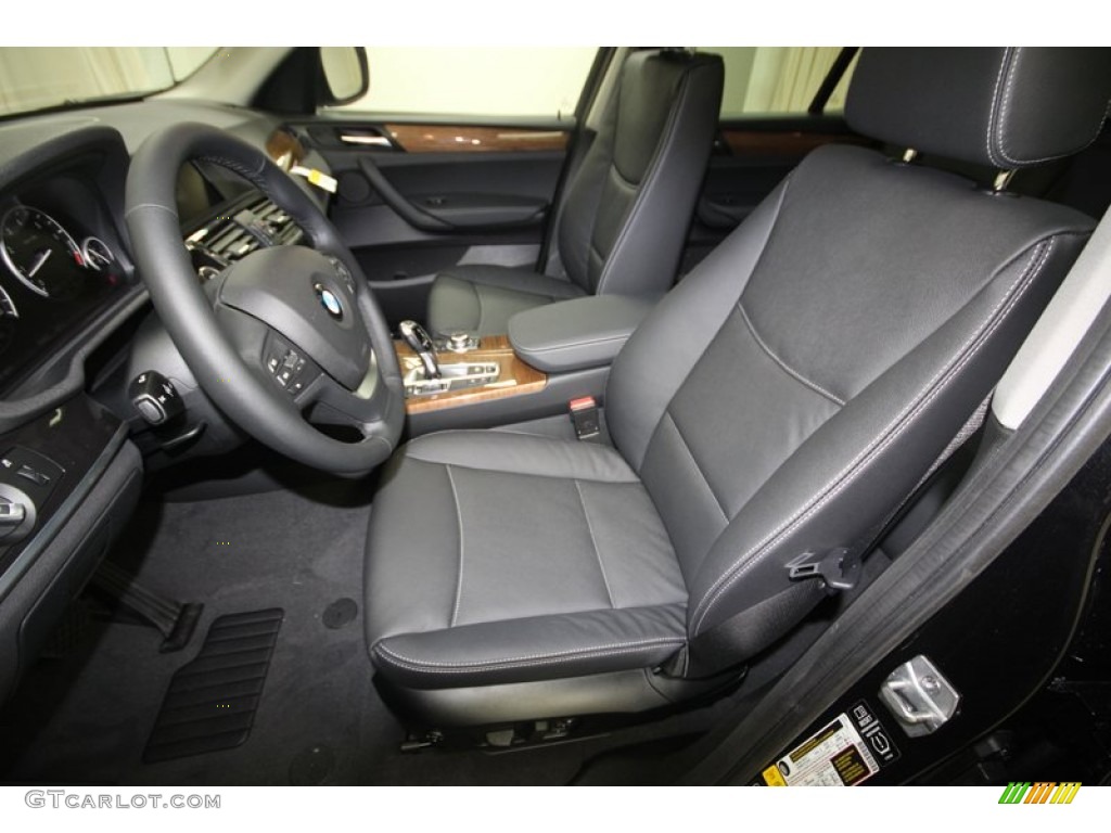 Black Interior 2014 BMW X3 xDrive35i Photo #81298619