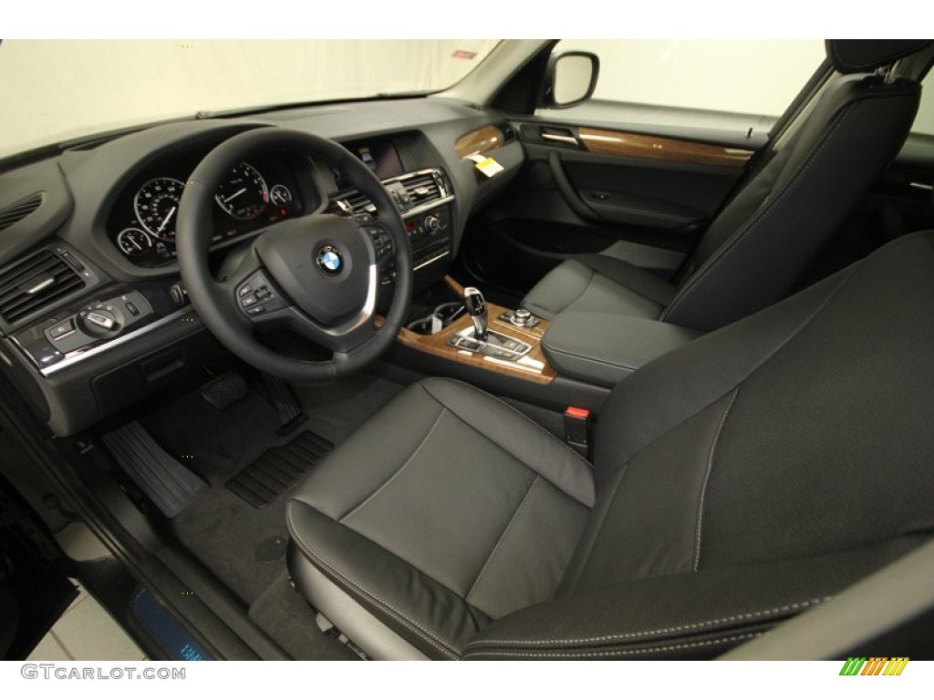 Black Interior 2014 BMW X3 xDrive35i Photo #81298764